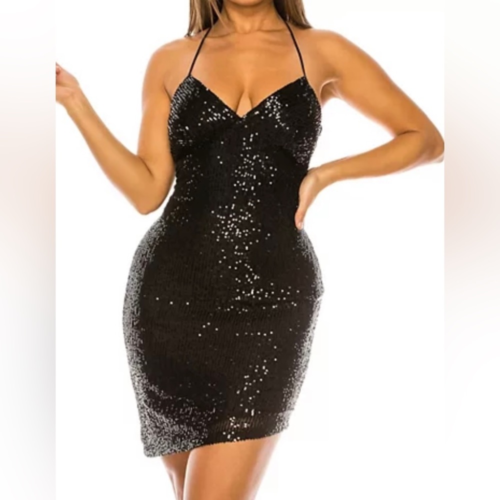 Sequenced black dress from kohls